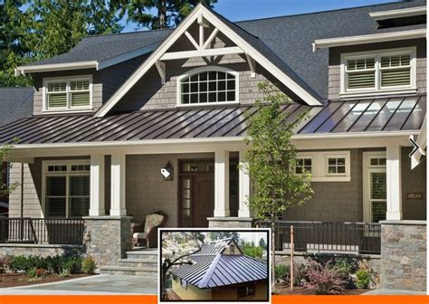 pinterest metal roofs and grey vinyl house|gray metal roofing ideas.